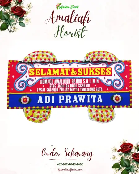 Papan Bunga Ucapan Selamat Belendung